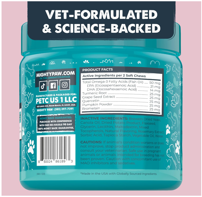 Mighty Paw - Wholesale Voedingssumplementen voor huisdieren - Hond - Allergie Kauwtabletten voor Honden4
