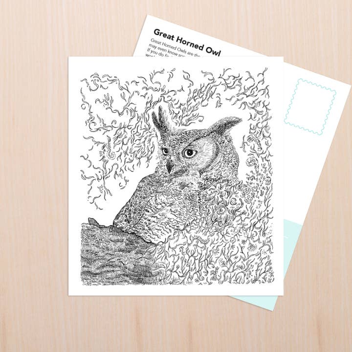 Stor hornuglekunst for engroshandel hos Coy Ink Studio