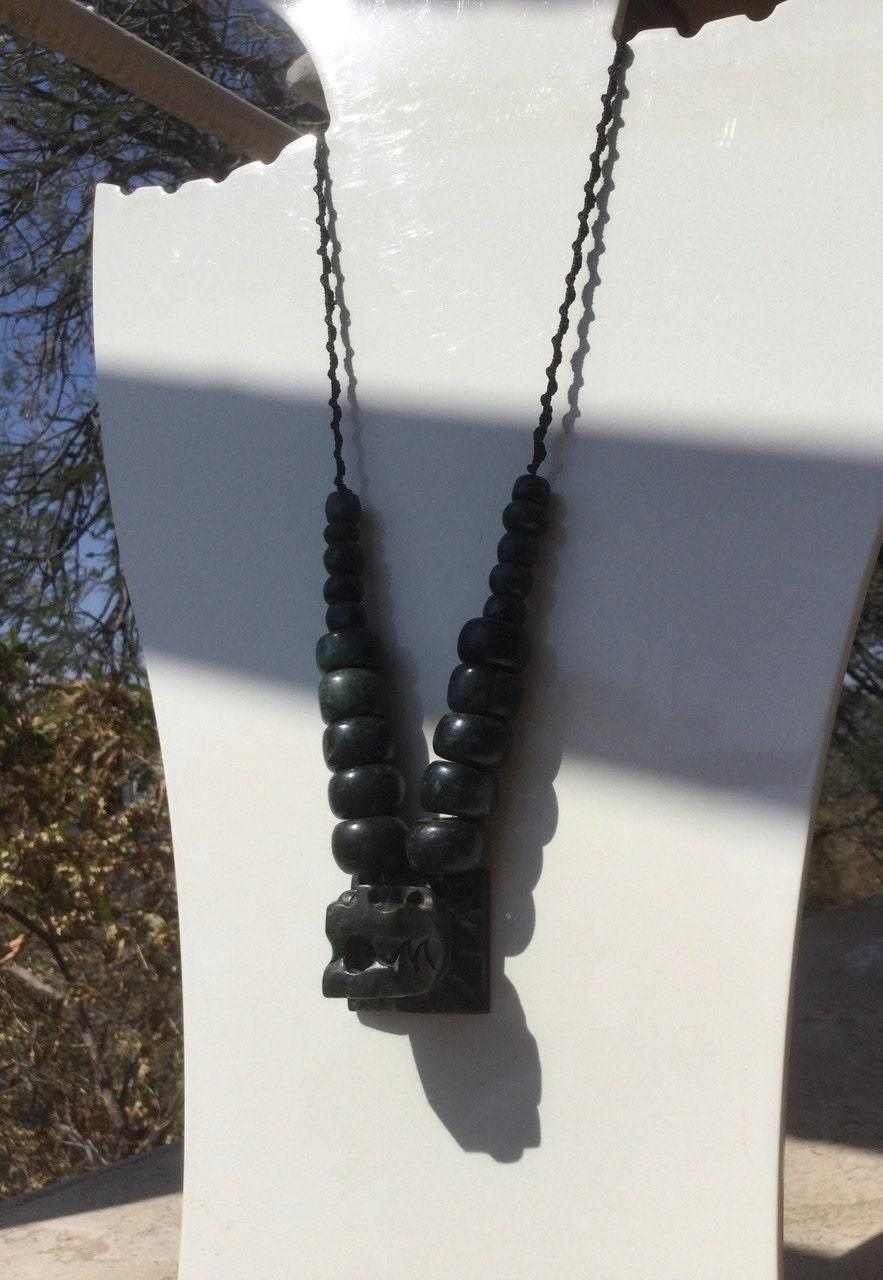 OllinMexica - Wholesale Pendant/Charm Necklace - quetzalcoatl necklace - Feathered Serpent - Ancient Guatemalan jade jewelry style - Mayan Culture kukulkan - Mexican Pre-Columbian1
