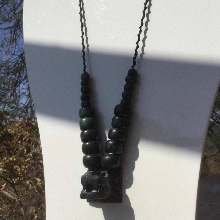 OllinMexica - Wholesale Pendant/Charm Necklace - quetzalcoatl necklace - Feathered Serpent - Ancient Guatemalan jade jewelry style - Mayan Culture kukulkan - Mexican Pre-Columbian1