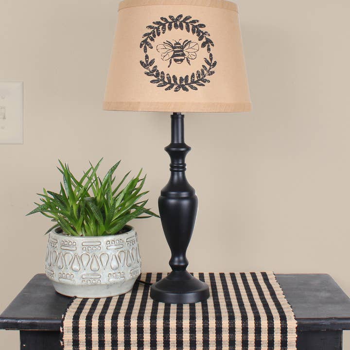 Home Collections by Raghu – wholesale Lampshade – Royalton Bee Wreath Tea Stained 10 Drum Shade1