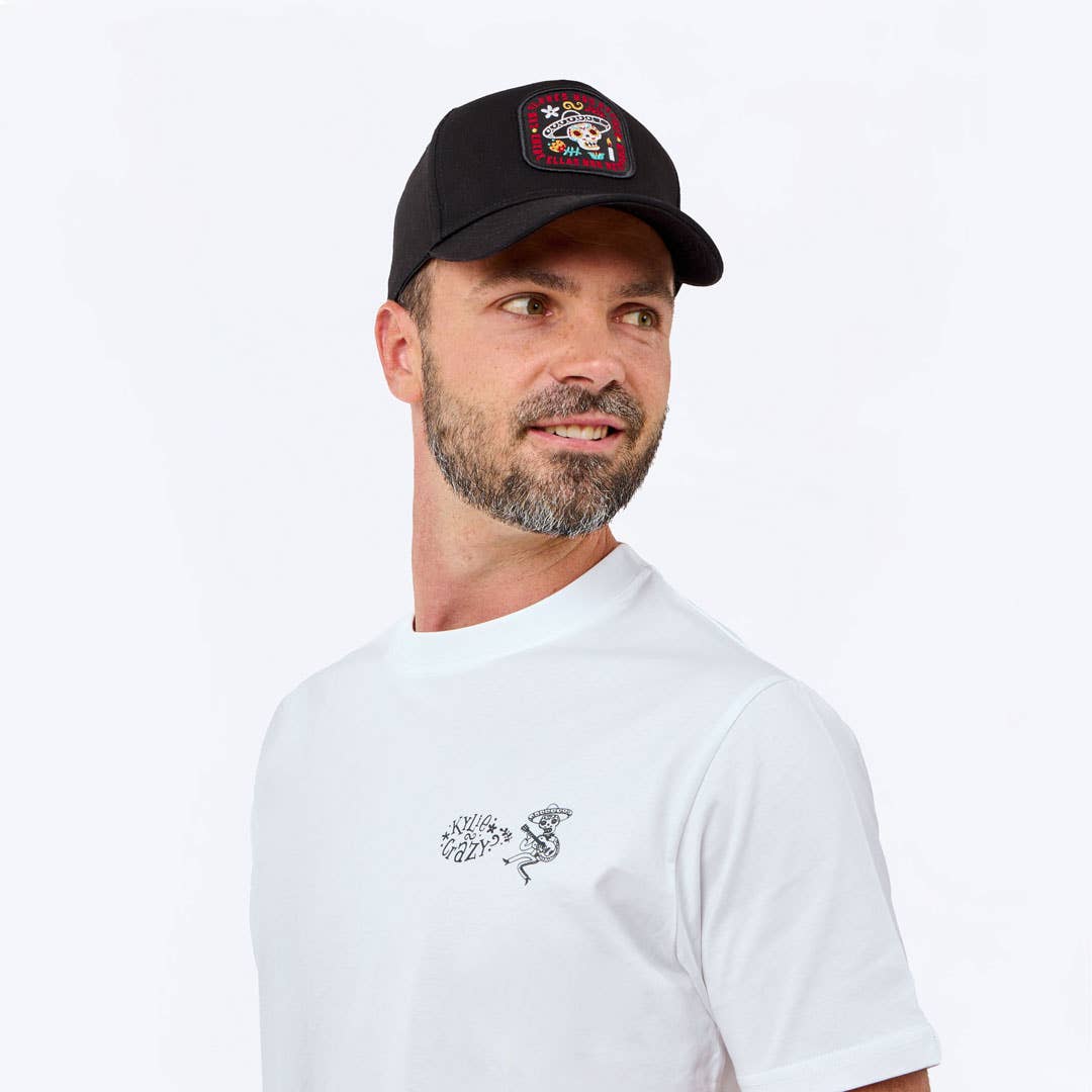 Black "Catrinas" Cap – Death has never looked so alive! for wholesale on Faire2