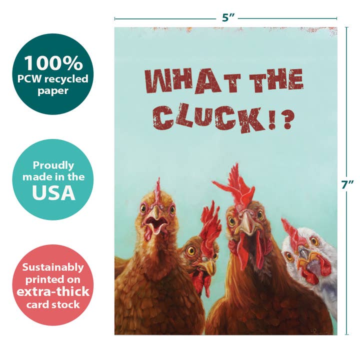 Tree-Free Greetings - Wholesale Birthday Card - What The Cluck Birthday 6 Pack 178773