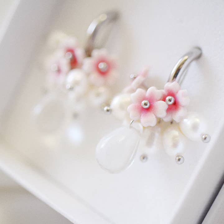Lovanju - Wholesale Dangle Earrings - Cherry blossoms7