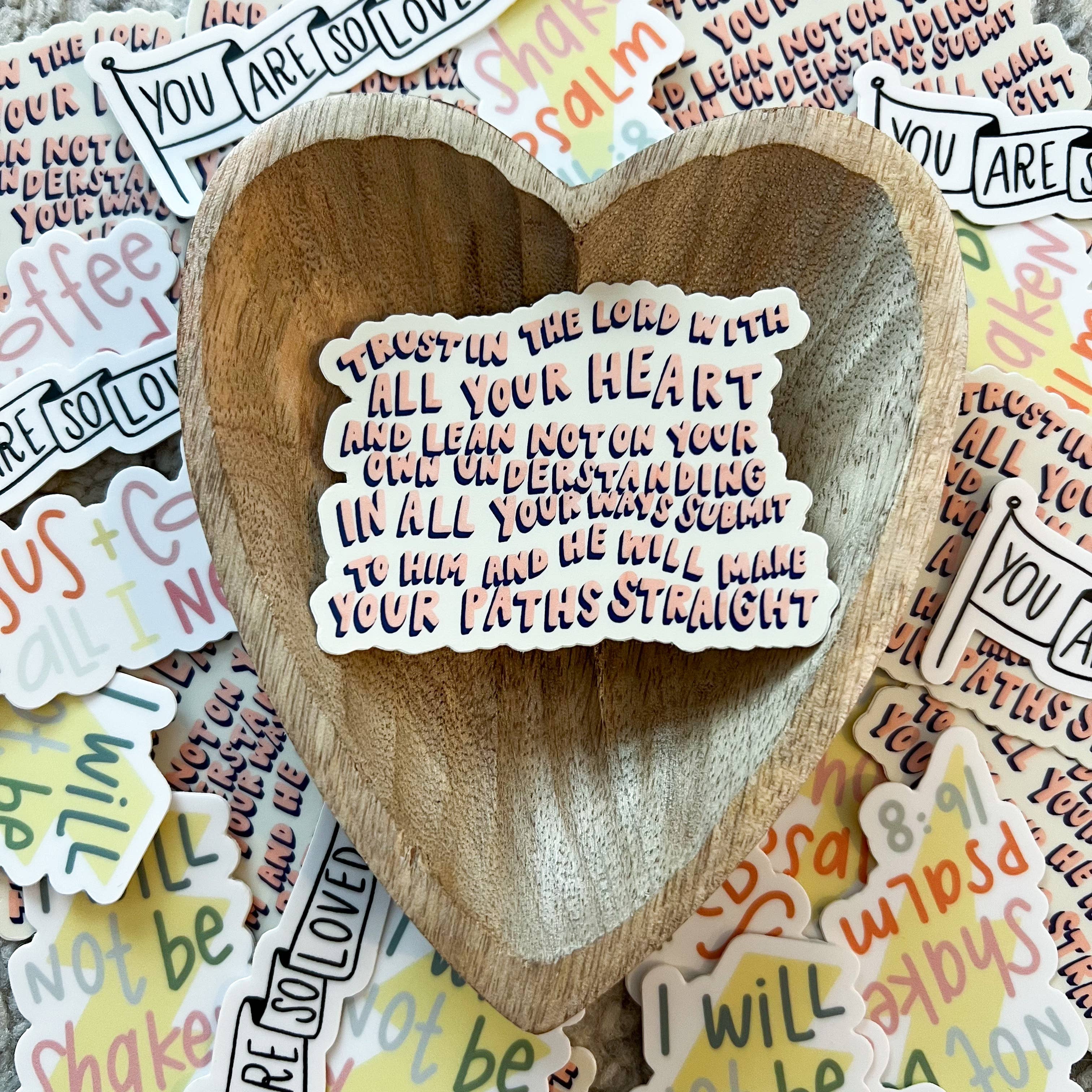 swaygirls - Wholesale Sticker - Proverbs 3:5-6 Sticker | Christian faith stickers & decals7