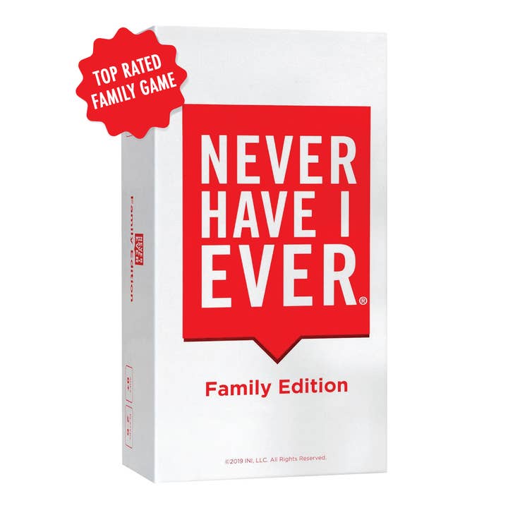 Never Have I Ever, The Family Edition Party Card Game for wholesale by IDEAS NEVER IMPLEMENTED