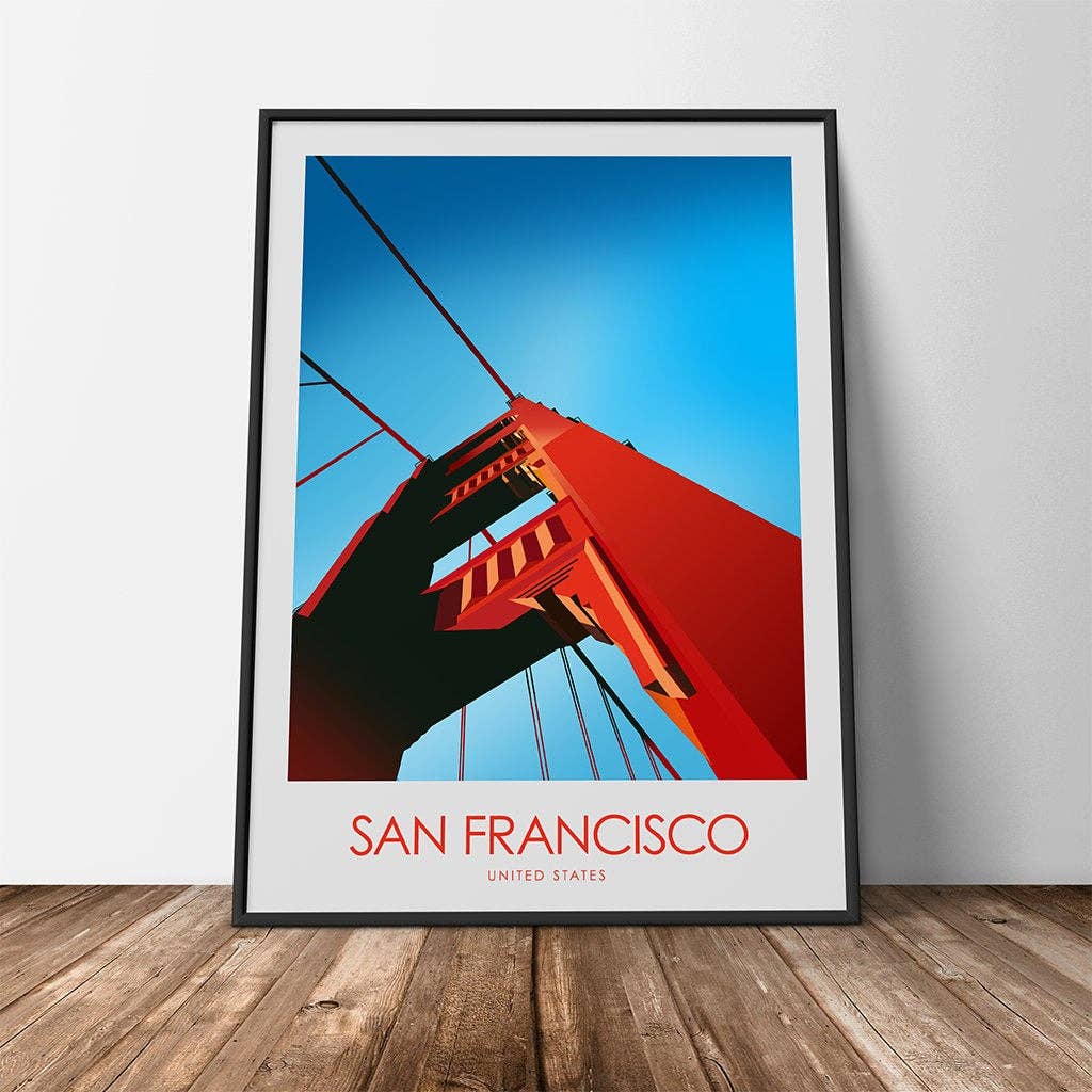 Studio Inception – wholesale Art print – San Francisco Bridge Minimalist Print0