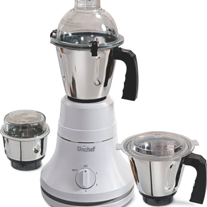 Unichef 810W 3 Jar Indian Mixer Grinder UK for wholesale by Ignite Cookware Ltd