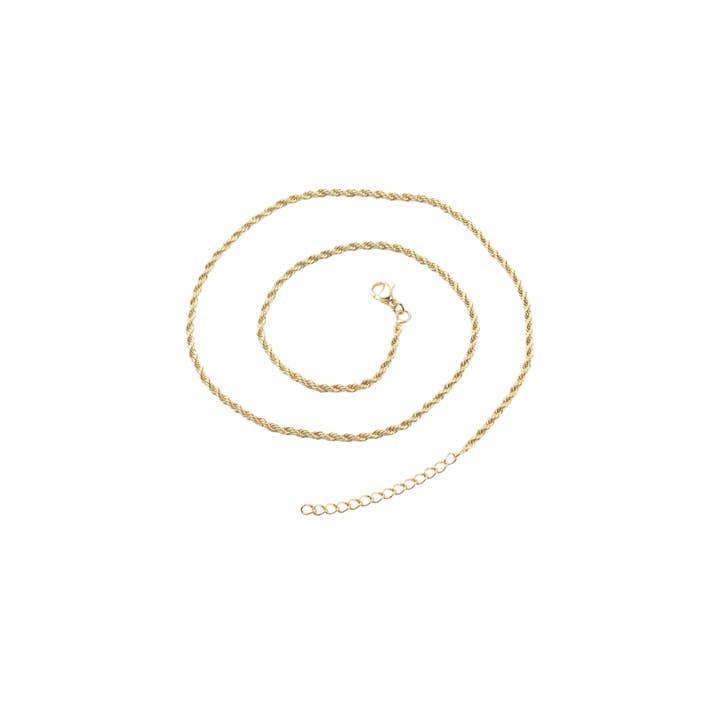The Charm Bar Company - Wholesale Link & Chain Necklace - Gold Jordan Necklace