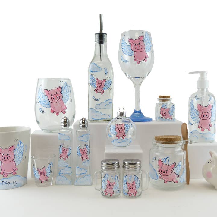 Classy Art Designs, LLC - Wholesale Coffee Mug - When Pigs Fly Coffee Cup Discontinued Design1