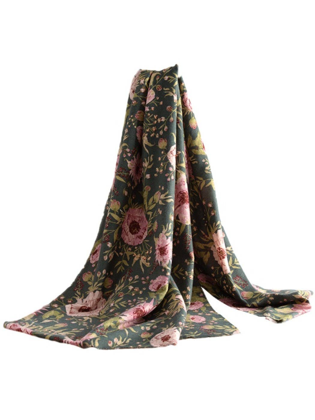 Funkyrel® Atzbranding Limited - Wholesale Scarf - Women's - Scarvii - Winter Floral Print Scarf & Shawl0