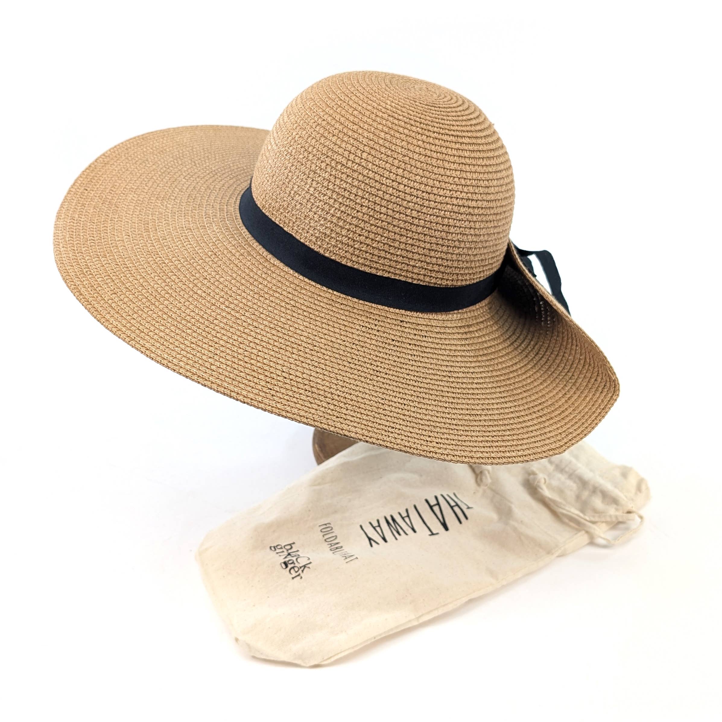 Black Ginger - Vendita all'ingrosso Cappello di paglia - Donna - Cappello Pieghevole con Stampa Animale (57 cm) - Naturale Scuro4