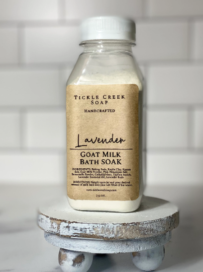 Tickle Creek Soap – wholesale Bath soak/milk – Lavender Goat Milk Bath Soak2
