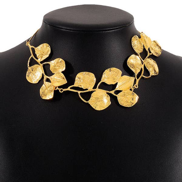 VividLux – Engroshandel Halskæde med vedhæng – Leaves Shape Ensfarvede halskæder Tilbehør4