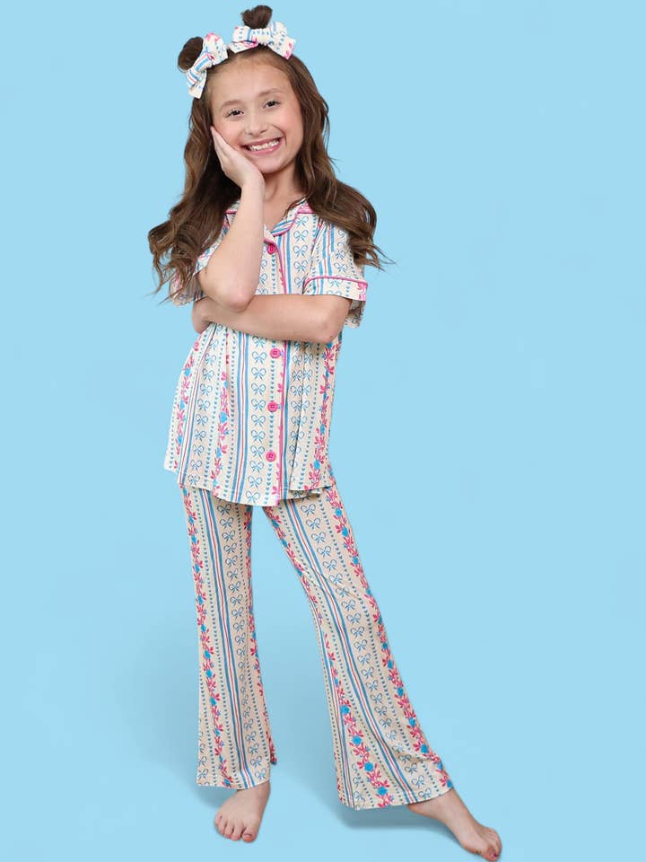 Dream Big Little Co. - Wholesale Sleepwear Set - Kids - PETITE POSIE DREAM GIRL'S FLARE SET3
