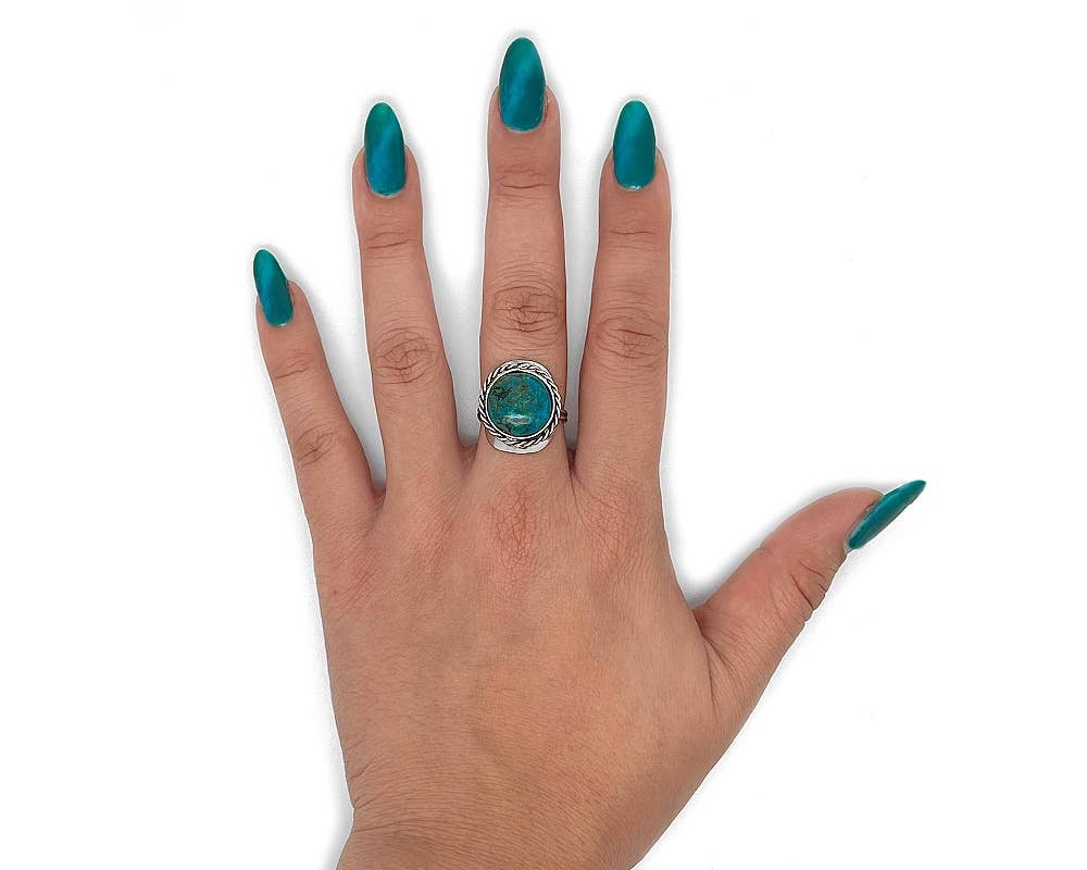 Pichincha - Wholesale Cocktail/Statement Ring - Semi Precious Stone Assorted Shape Adjustable Metal Ring2