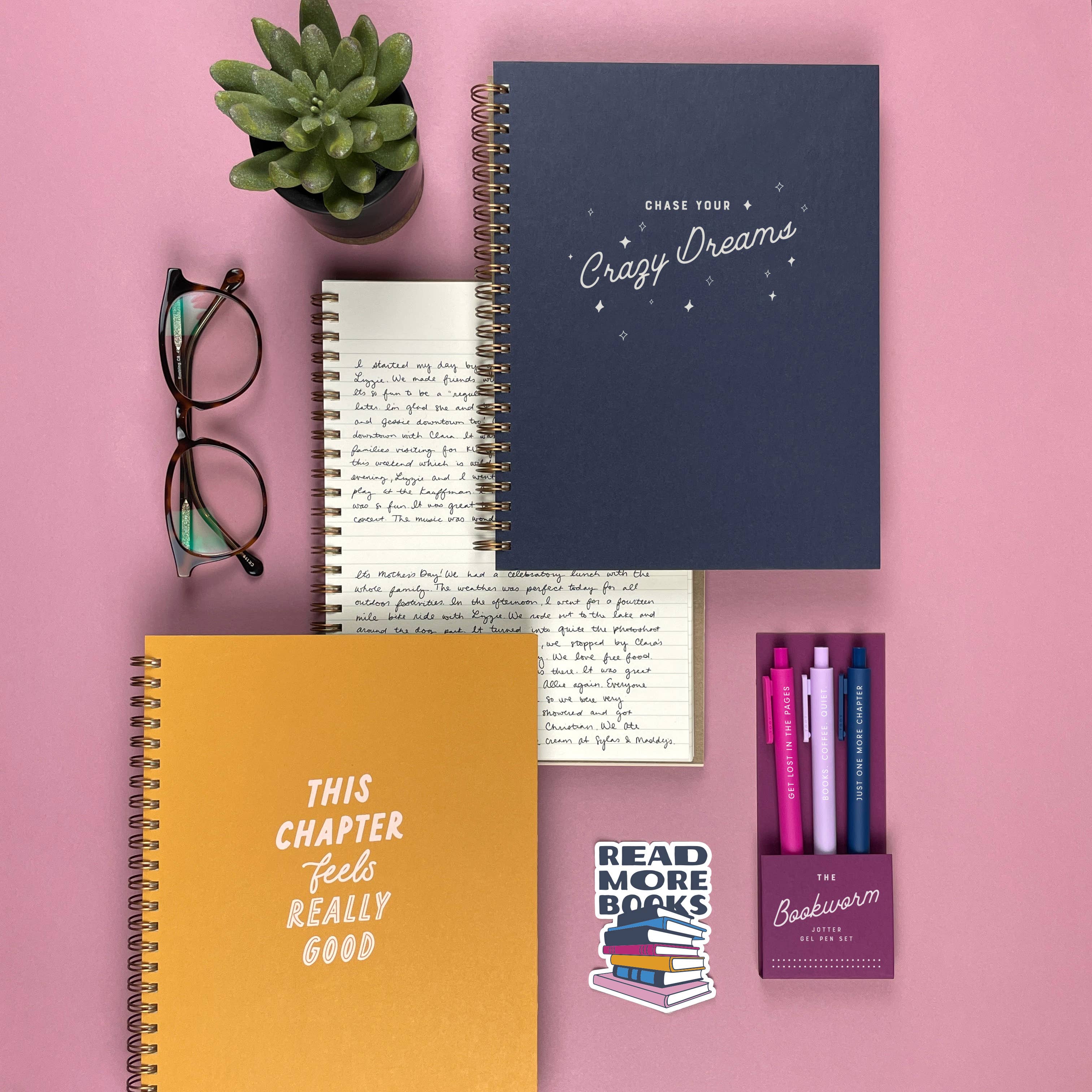 Ruff House Print Shop - Venta al por mayor Bolígrafo - Bolígrafo de gel The Bookworm Jotter: juego de 31