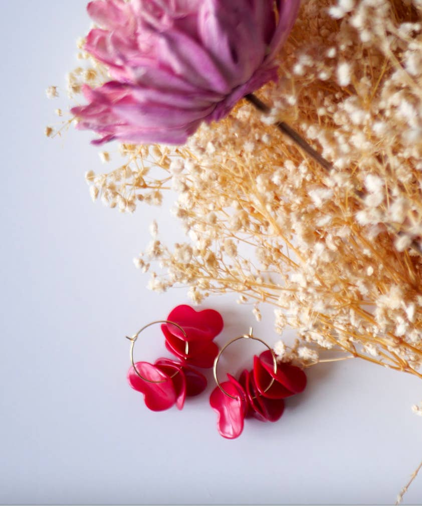 Red Loua earrings for wholesale on Faire