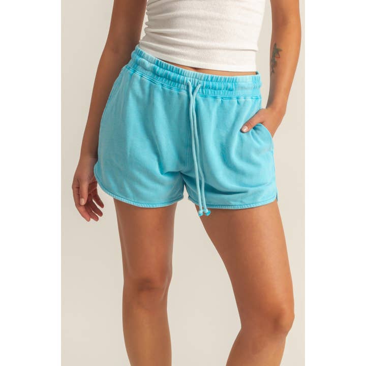 HYFVE - Wholesale Shorts - Women's - DZ25A690-Drawstring Waist Casual Dolphin Shorts