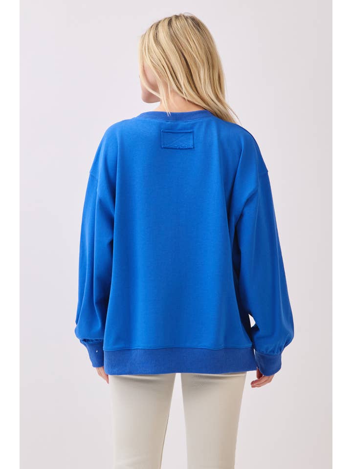 Sewn and Seen - Wholesale Graphic Sweatshirt - Women's - Bold Varsity Game Day Sweatshirt37