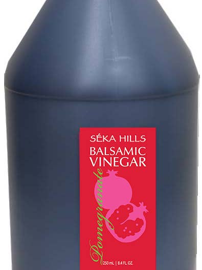 Pomegranate Balsamic Vinegar 1 Gallon for wholesale by Seka Hills