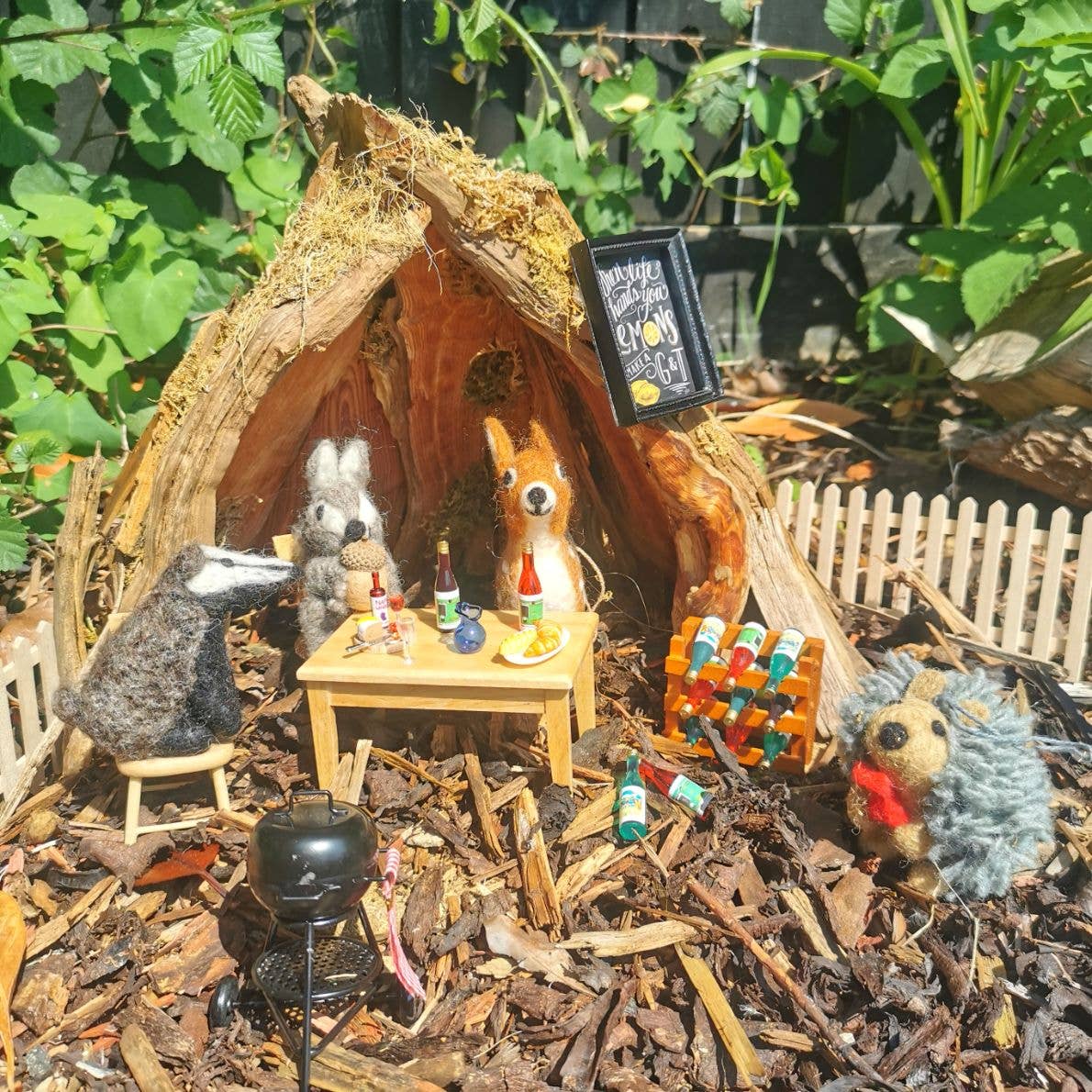 Felt So Good - Wholesale Ornament - Handmade Felt Bertie Badger Hanging Biodegradable Decoration5