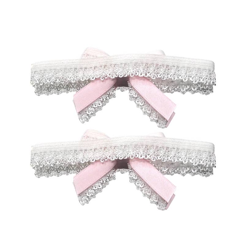 Tyes By Tara - Wholesale Shoe Accessories - Belle White Heeltyes™ – Detachable Elastic Heel Straps1