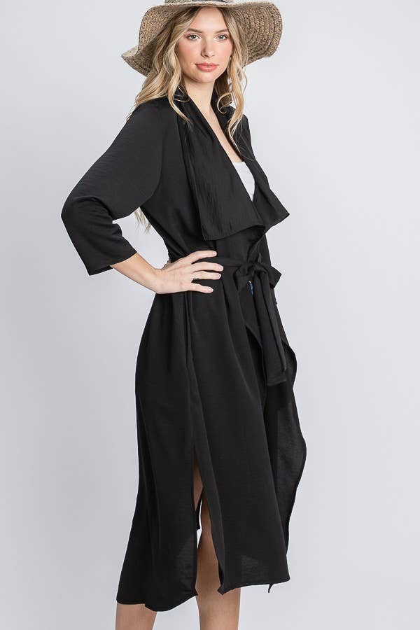 JADE BY JANE - Wholesale Jacket - Women's - DRAPED FRONT LONG BODY  JACKET14