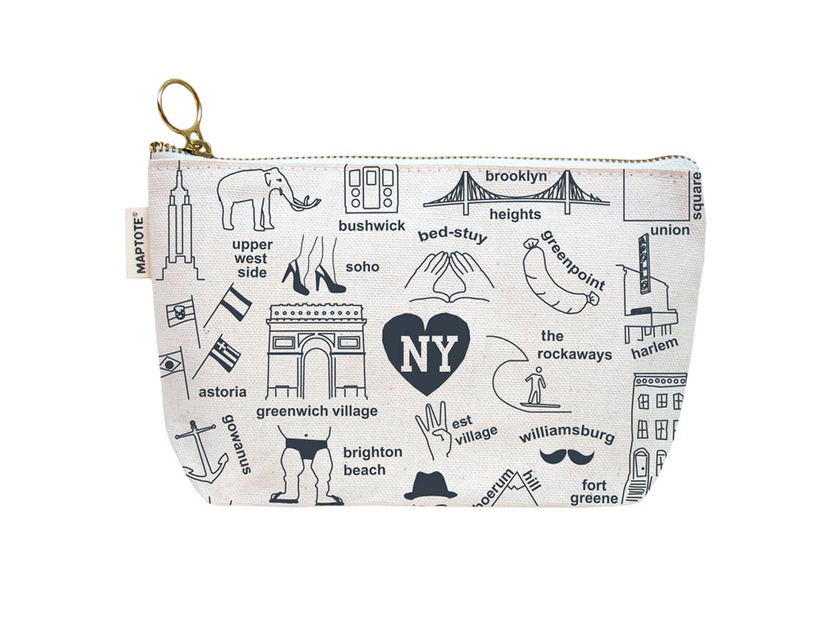 Maptote - Wholesale Pouch - Women's - New York City Zipped Pouch2