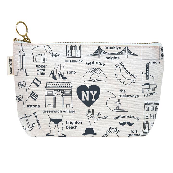 Maptote - Wholesale Pouch - Women's - New York City Zipped Pouch2