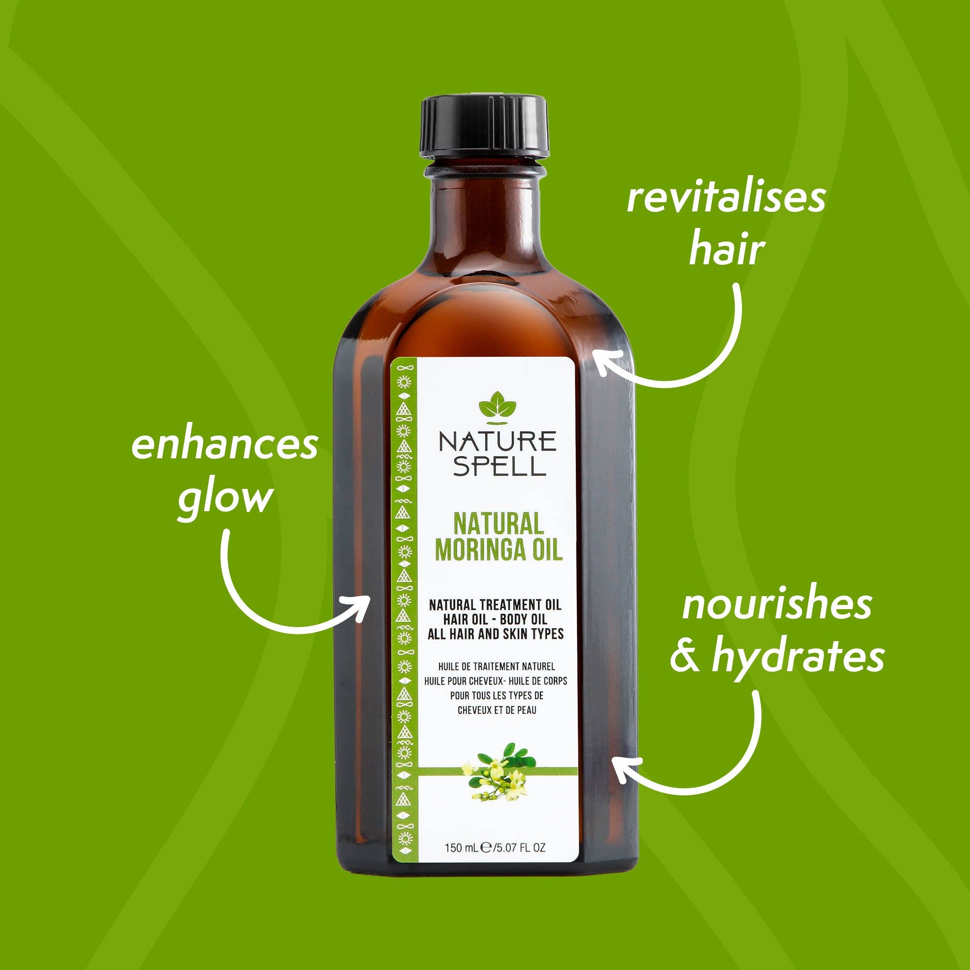 Nature Spell - Wholesale Bath/Body Oil - Nature Spell Moringa Oil For Hair & Body2