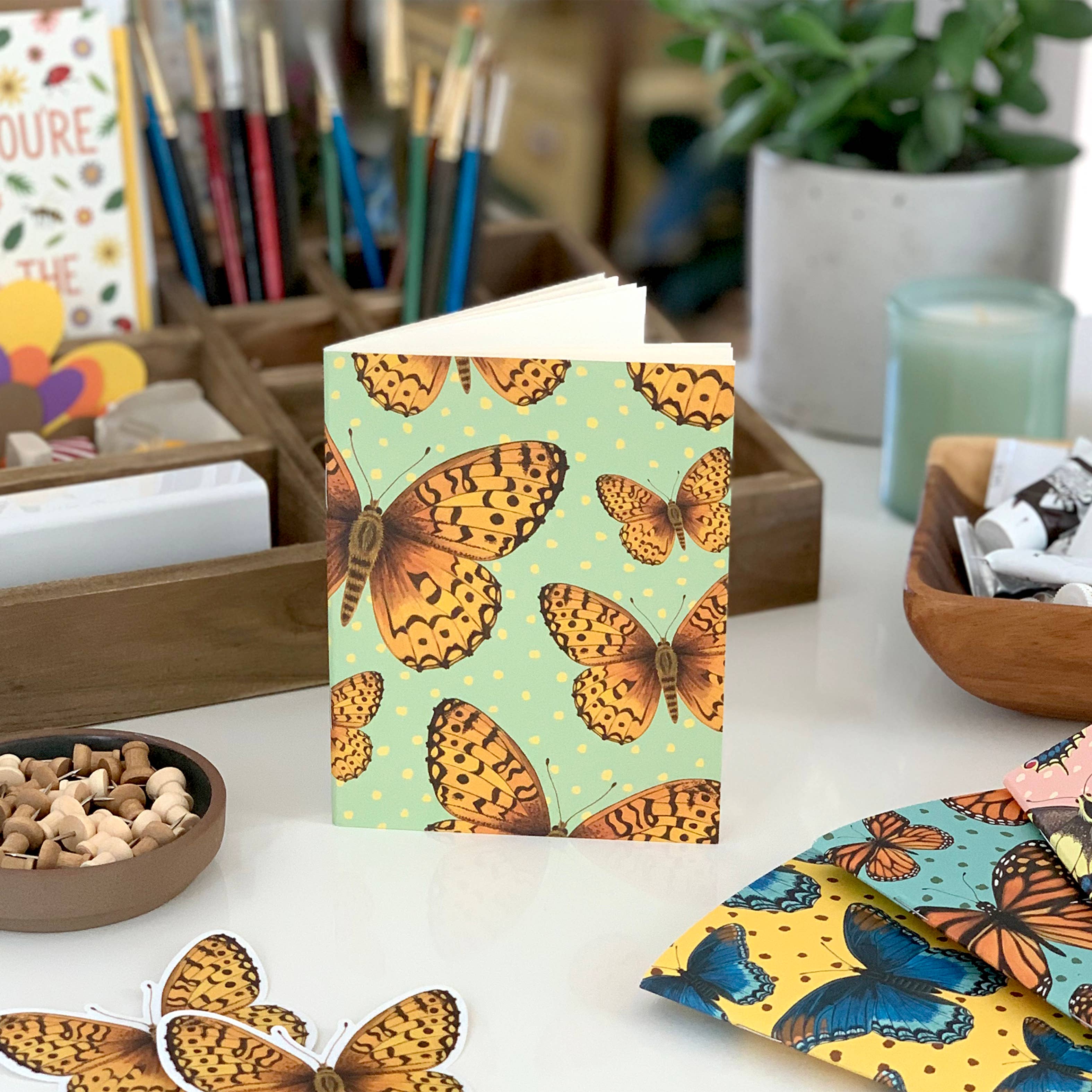 Yeppie Paper – Großhandel Notizbücher – Notizbuch „Fritillary Butterfly“2