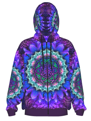 Mystic Mind - Wholesale Hoodie - Unisex - Sacred Geometry Hoodie | Fractal Hoodie | Psy Clothing | Festival Hoodie | Psychedelic Sweater | Raising Color (HD)1
