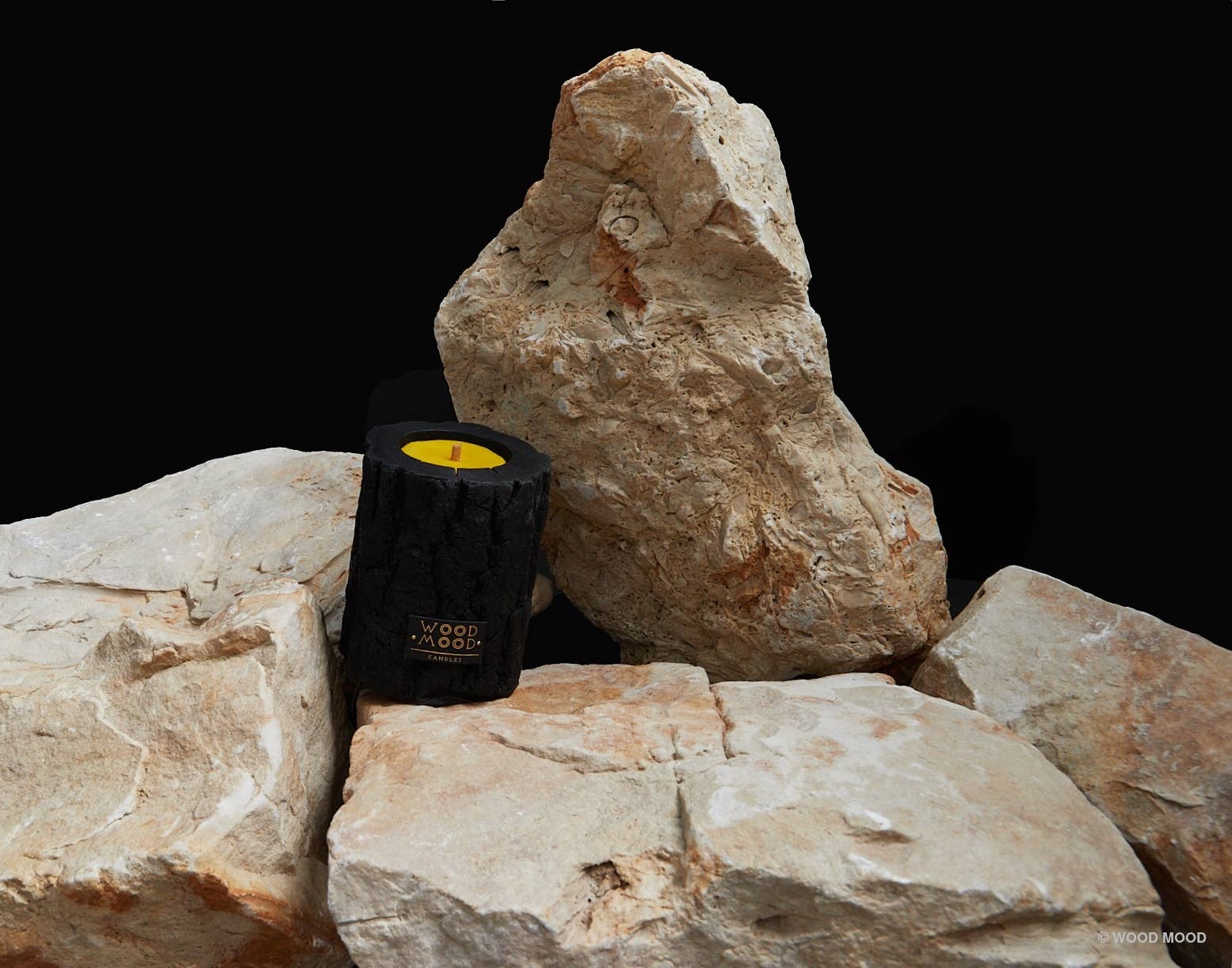 WOOD MOOD - Venta al por mayor Candelabros - Volcano Original | candelabro de madera carbonizada negro cargado6