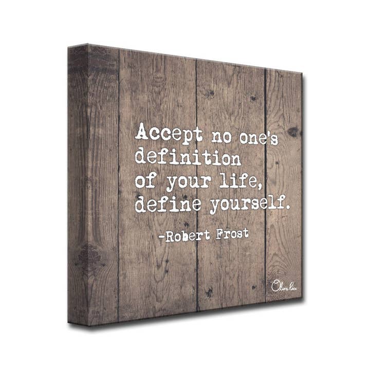Ready2hangart, Inc. - Wholesale Art Print - Define Yourself' Inspirational Canvas Art by Olivia Rose3