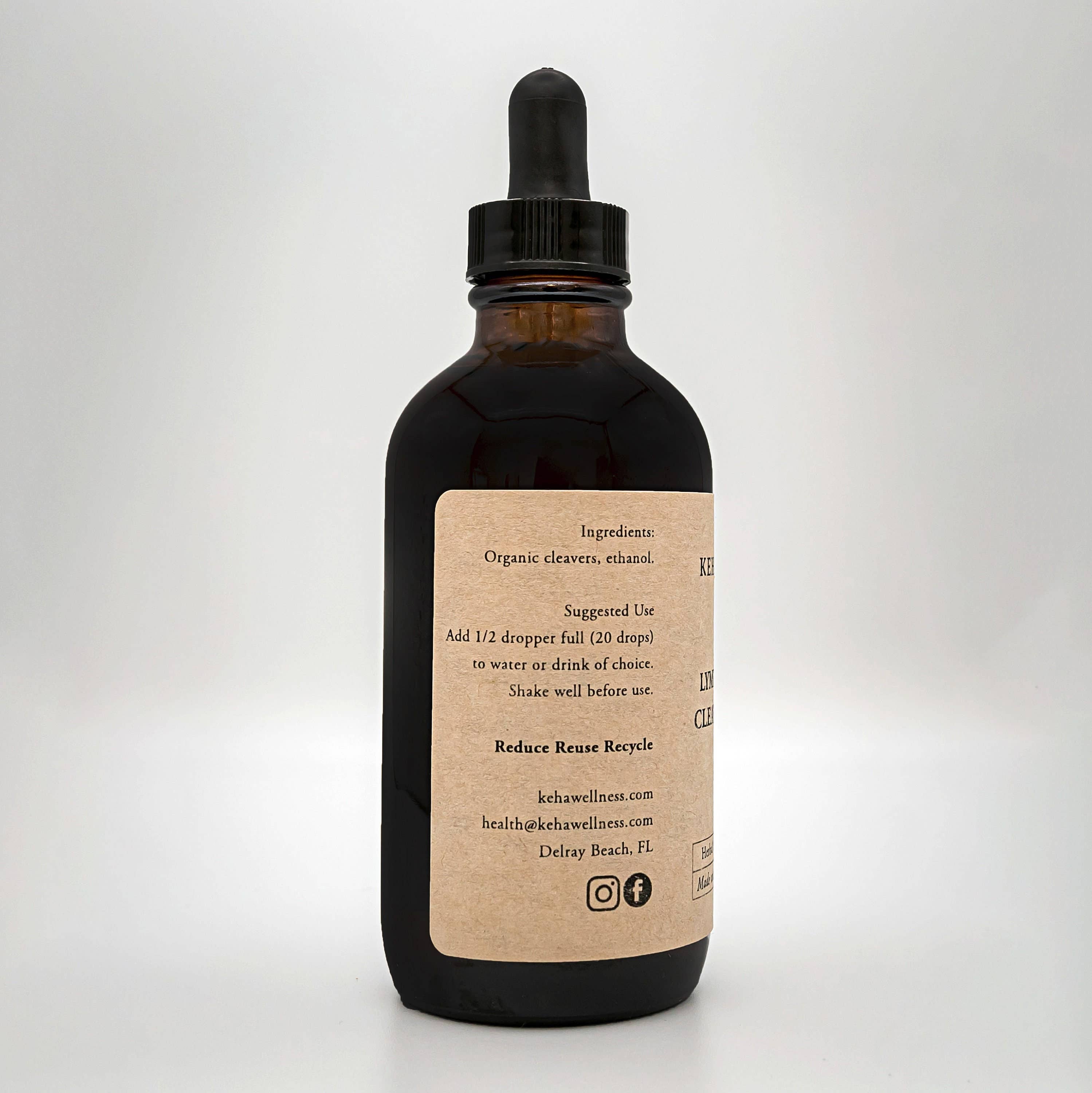 Keha Wellness - Wholesale Tincture - Lymphatic Reset - Cleavers Tincture - Herbal Extract7