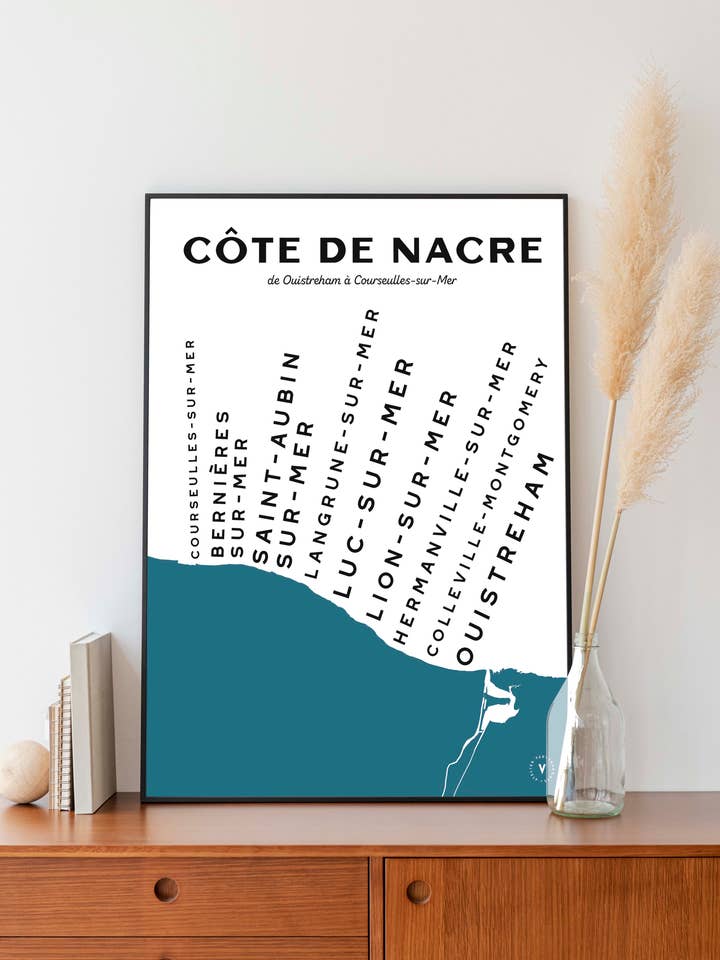 Karte der Perlmuttküste für den Großhandel von Atelier Vauvenargues