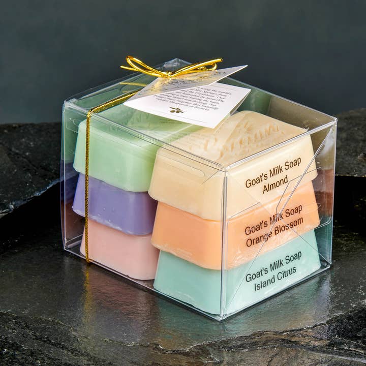 Handmade Organic Goat's Natural Milk Bar Soap - 6-Pack for wholesale by The Grecian Soap Company