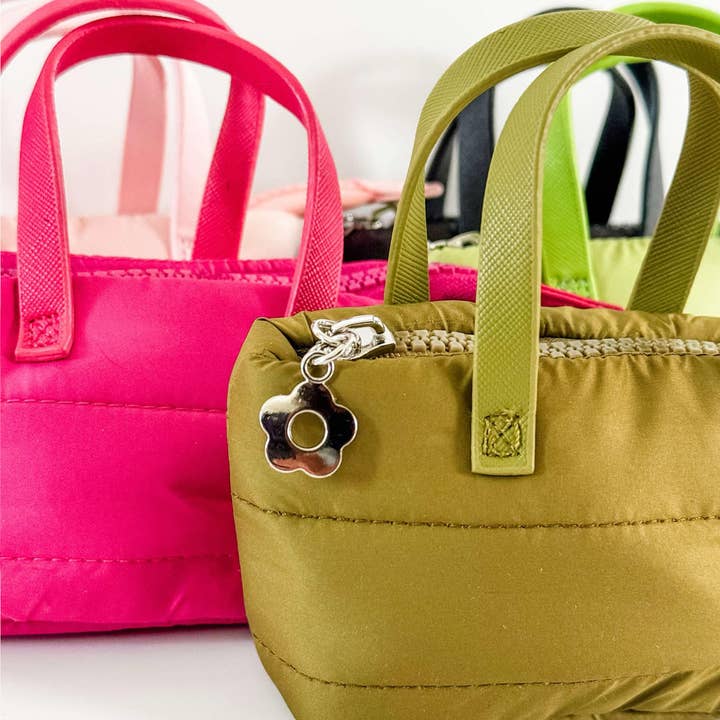 Mugsby - Wholesale Keychain - Women's - Mini Puff Bag Keychains, Mini Puff Tote, Keychain