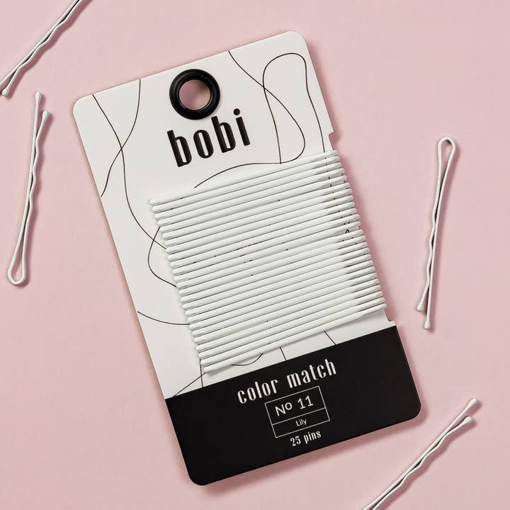 Lily #11 Bright White Bobby Pins for wholesale by Bobi