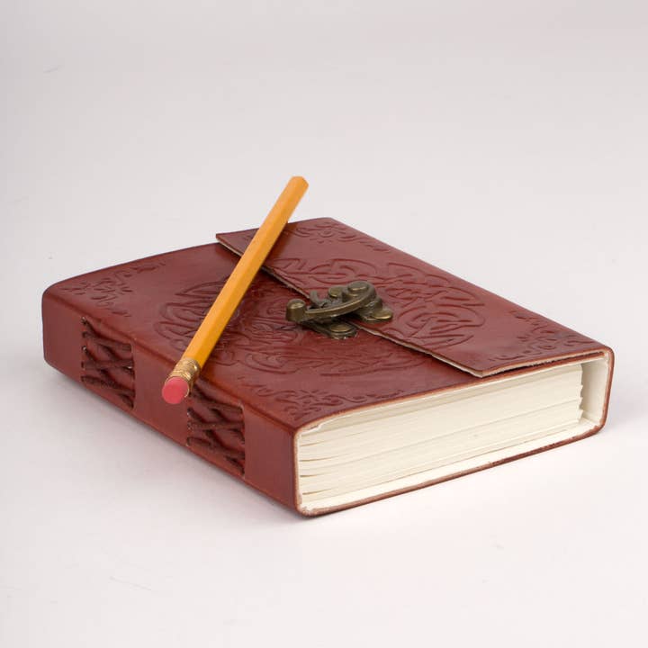 Ten Thousand Villages - Wholesale Journal/Diary - Endless Knot Leather Journal2