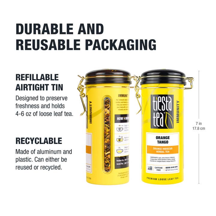 Tiesta Tea Company - Wholesale Loose tea - Orange Tango - Orange Hibiscus Herbal Tea8