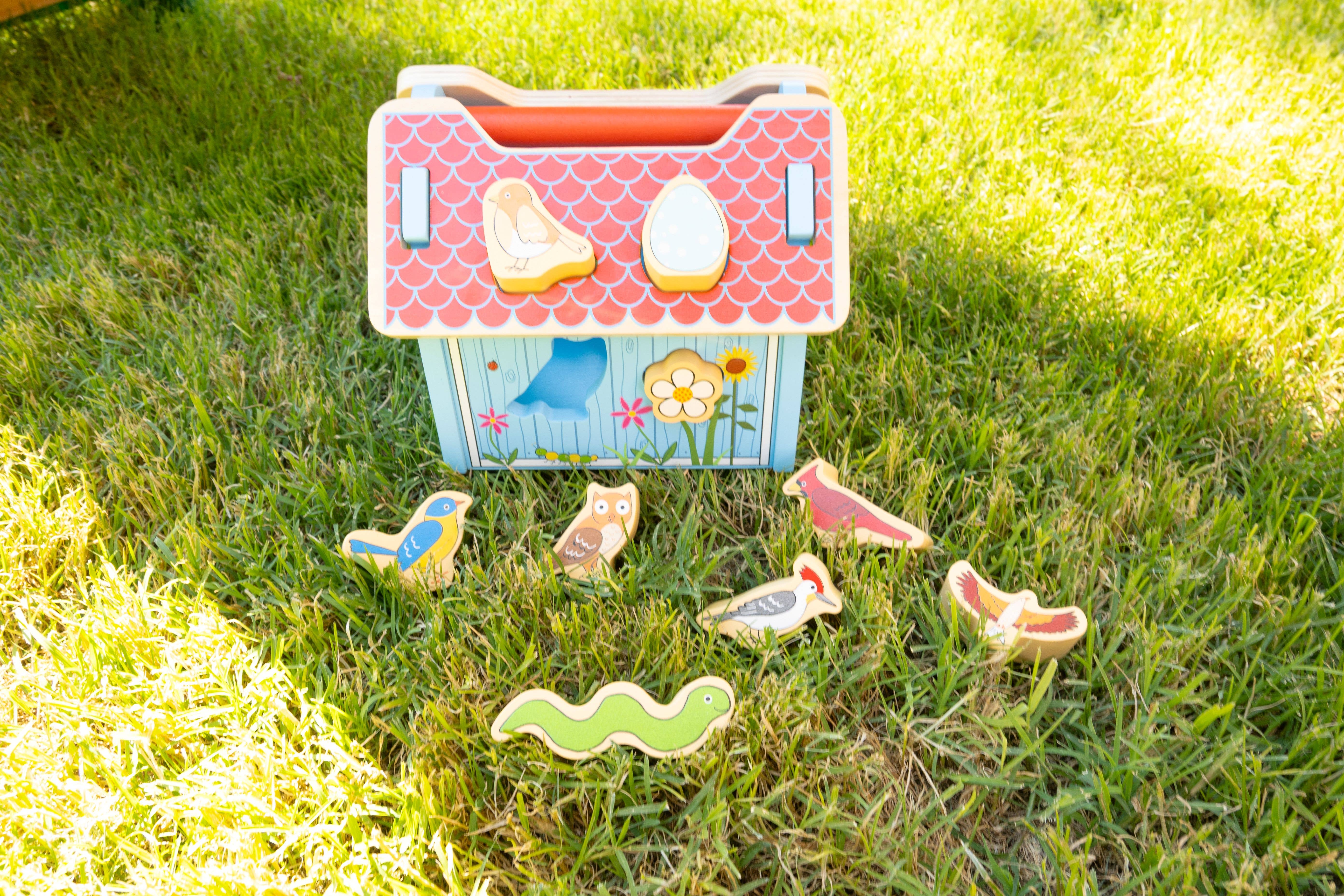 Jack Rabbit Creations - Wholesale Wood Toy - Kids - Bird House Sorter Box4