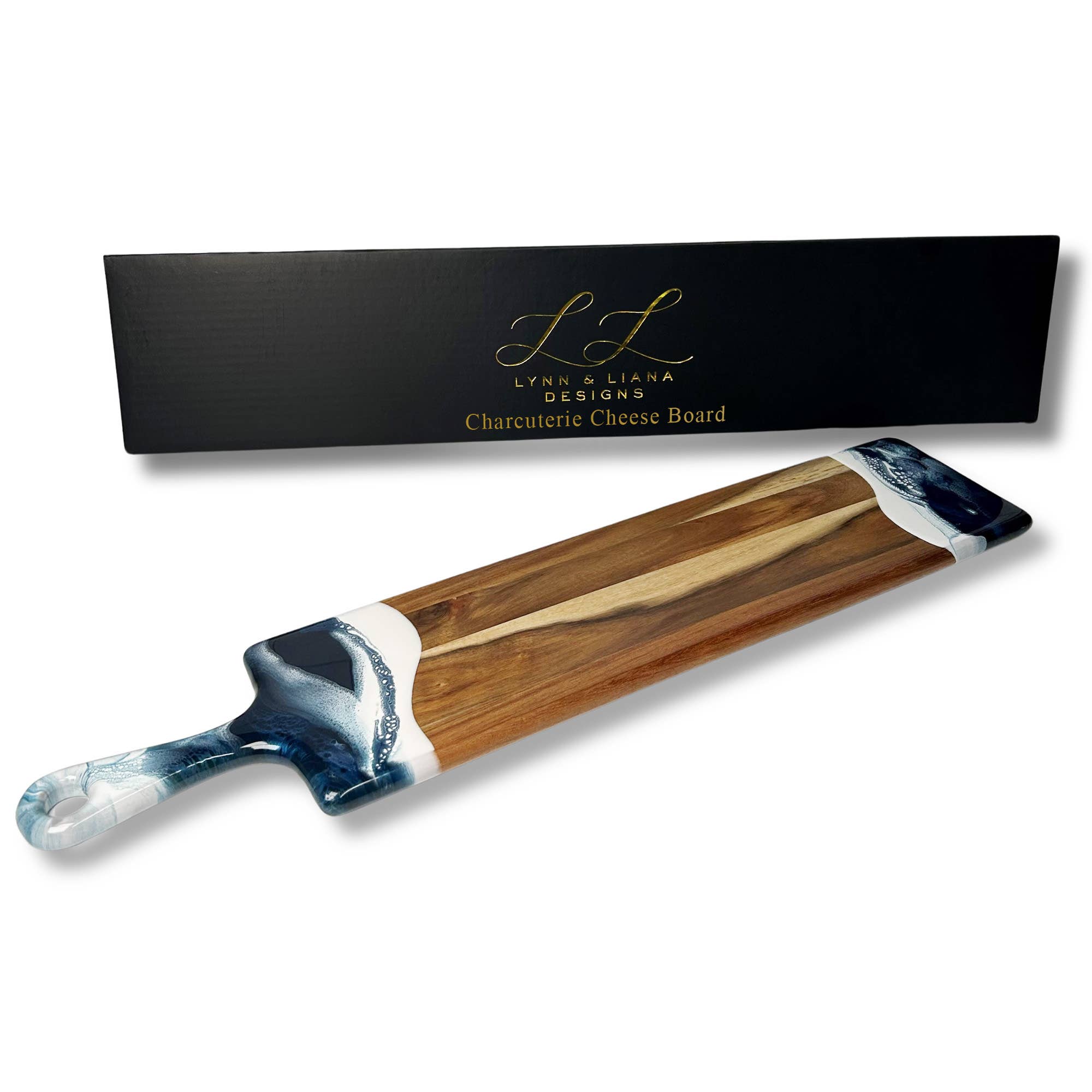 Lynn & Liana Designs - Vente Plateaux décoratifs - Planche à fromage/charcuterie en résine - Baguette 12,7 x 61 cm SANS TARIFS !14