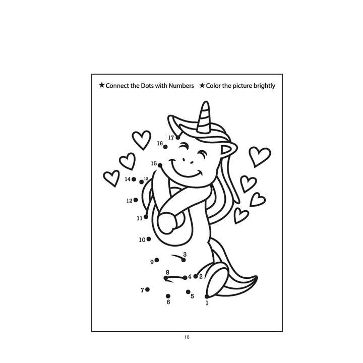 Larsen Falls Gifts and Publishing - Wholesale Coloring Book - Kids & Baby - Unicorn Dot to Dot Coloring Book for Kids2