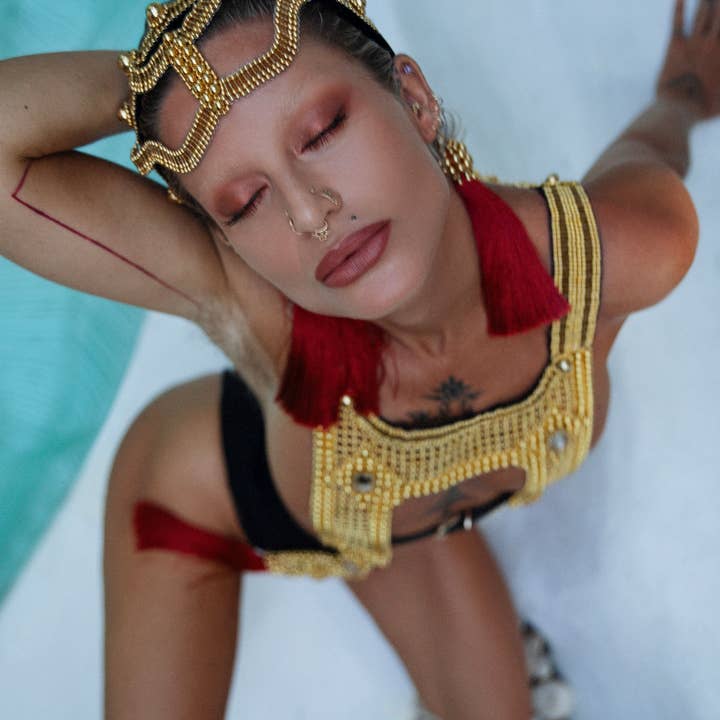 OBJECT & DAWN – wholesale Fashion headband – women's – Khutulun Modular Headband - 3 Color Variants13