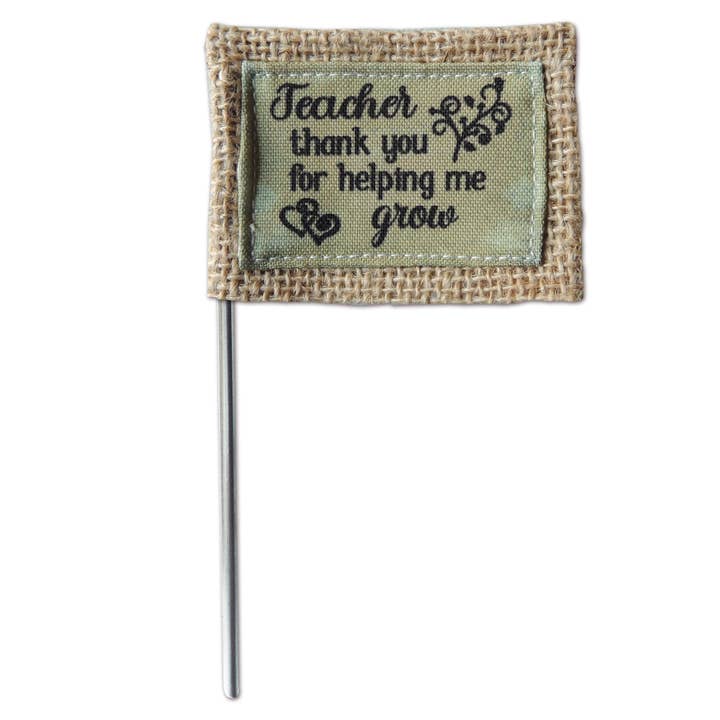 Teachers Flower Pick for wholesale by Abbey + CA Gift