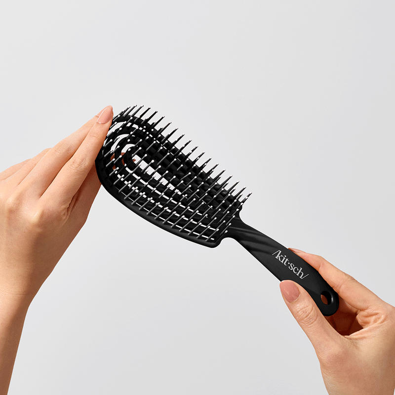KITSCH - Wholesale Hair Brush/Comb - Detangling Flexi Brush - Black4