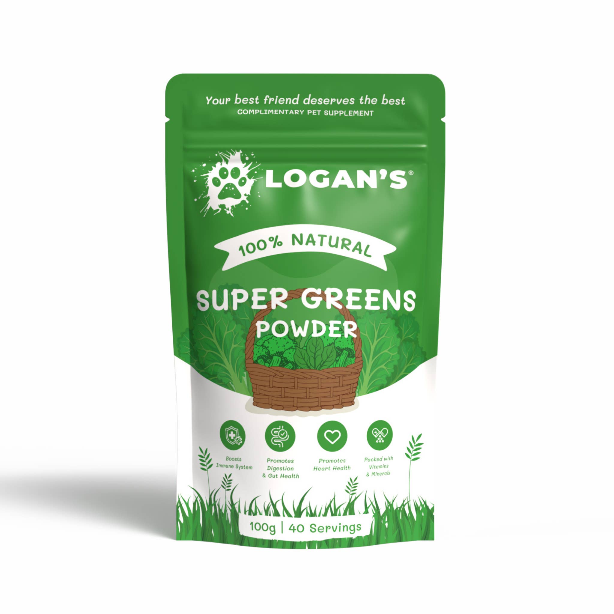 Logan’s - Wholesale Pet supplement – Cat/dog - Super Greens - Pet Supplement