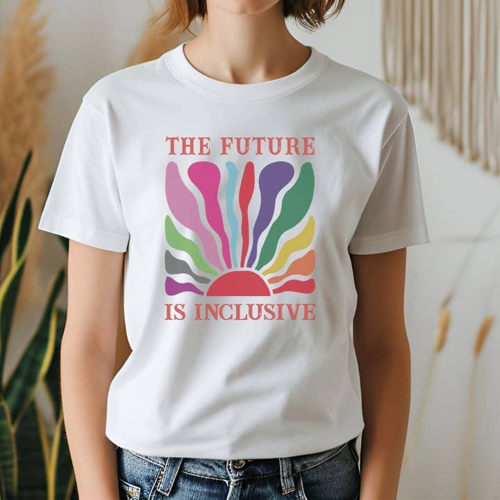 The Future is Inclusive Pride Equal Rights T Shirt for wholesale by Sister Ray